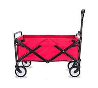 Heavy Duty Garden Trolley Cart - Multi-Function Folding Wagon for Outdoor Camping & Shopping - 60kg Load Capacity, 4 All-Terrain Wheels, Durable & Lightweight Design