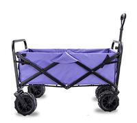 Heavy Duty Garden Trolley - Foldable Pull Wagon Cart with Brake Wheels, 90kg Capacity, Collapsible Transport Truck for Festivals & Outdoor Activities