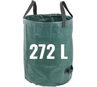 Heavy Duty Garden Waste Bags By XOLY - 272 Litre - Industrial Fabric and Handles - Shower Proof- Green/Garden Waste Sacks, Reusable