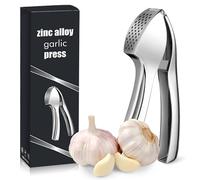 Heavy Duty Garlic Press, Premium Garlic Crusher and Mincer with Box, Strong & Durable Kitchen Garlic Press, Crush Garlic and Ginger Effortlessly, Easy to Use & Clean, No Need to Peel