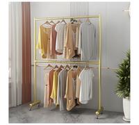 Heavy Duty Garment Rack with Wheels, Adjustable Height Clothing Hanger for Bedroom, Living Room, Store