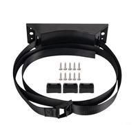 Heavy Duty Gas Bottle Retaining Strap for Vehicles Boats Labs, Adjustable Nylon Tie Down Belt with Hardware, Safety Cargo Securer Black 2m(Black 2M)