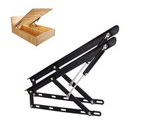 Heavy Duty Gas Spring Hinges for Bed Boxes - 2 Pack Folding Lift Mechanism for Easy Storage Accessand Reliable Lift-Up Hardware