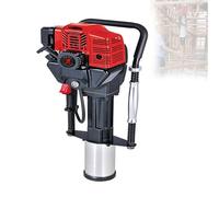 Heavy Duty Gas T-Post Pounder Driver Kit - 2-Stroke Handheld Pile Driver Hammer with 55mm and 70mm Sleeves for Farm Fencing and Landscaping Projects