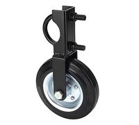 Heavy Duty Gate Helper Wheel, 6 Inch Rubber Caster with U-Bolt Mount, Adjustable Fence Gate Support Roller for Chain Link Swing, Anti-Sag Farm Yard Entrance