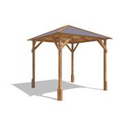 Dunster House Wooden Gazebo, 2M X 2M Heavy Duty Garden Shelter Pressure Treated, Roof Shingles Utopia 200