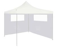vidaXL Gazebo Sidewall with Windows 4x2 m White UK HOT