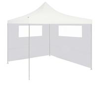 Gazebo Sidewall Cream 590x200cm Polyester Fabric PVC Window Party TentWithStrips