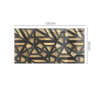 Heavy Duty Glass Hearth Plate Protector Geometry With Wood Square Rectangular