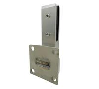 Heavy-Duty Glass Railing Spigot, Brushed Stainless Steel, 160mm Height