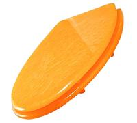 Heavy Duty Glitter Toilet Seat - Ideal Standard Soft Close with Quick Release Oval Eco-Friendly Resin Easy Top/Bottom Fixing - Stylish Orange Bathroom Accessory