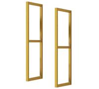 Heavy Duty Gold Floating Shelf Bracket 2Pack 30cm x 80cm Metal Ceiling Mount Support for 2Tier Shelving Includes Screws No Plank Required