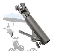 Heavy Duty Golf Umbrella Stand - Windproof ABS Cart Mount Holder, Universal Fitting For Golf Push Cart Handles | Beach Chair Mobility Scooter Attachment, Secure Clamp Design Outdoor Accessory