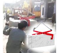 Heavy-Duty Granite Lifting Clamps - Scissor Lifter Grab Claws for Efficient Stone Handling and Aluminum Plate Transport, 600kg Capacity for Roadside and Construction Use (XX)