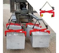 Heavy Duty Granite Lifting Clamps - Vertical Stone Transporter, Alloy Steel Carrying Grabber for Slabs & Curbs, Durable Tool for Heavy Lifting (X-L)
