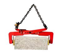 Heavy Duty Granite Paving Slab Lifter Tool, Vertical Stone Lifting Clamp with Rubber Liners, Durable Paver Carrying Tongs for Easy Handling,Medium