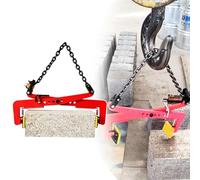 Heavy Duty Granite Slab Lifter-Vertical Chain Clamps for Heavy Lifting, Paver Grabber Tool for Stone, Marble, Glass & Metal Sheets,3X,Large (1300kg)