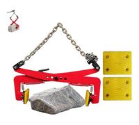 Heavy Duty Granite Slab Lifting Clamp Chain, 772lbs/1102lb/2480lb Load Capacity,Adjustable Opening Lifting Clamps with 2 Pcs Anti-Skid Chuck, Scissor Lifting Stone Fixtur