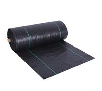 Heavy Duty Grass Barrier Fabric 3.2oz Landscape Control Mat Black Ground Cover for Garden Beds Lawn Protection Easy Install(3 * 50FT)