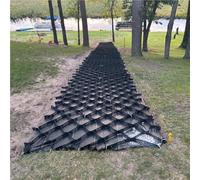 Heavy-Duty Gravel Paver Grid Mat High Load-Bearing Geo Grid for Outdoor Walkways Slope Stability Weed Barrier & Shed Base (L 7M W 2M)