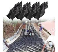 Heavy Duty Gravel Stabilizer Grid for Retaining Walls & Driveways Black Pea Gravel Grid 23x32ft (7x10m) Easy to Install Durable Perfect for Landscaping & Erosion Control