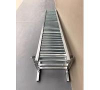 Heavy Duty Gravity Conveyor with Stand, Stainless Steel Conveyor Roller Belt for Commercial Truck Trailer and Warehouses, Factory & DIY Projects, Load 300lbs (Size : W 30cm(12 in) L 1m/3.3ft)