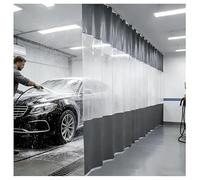 Heavy-Duty Gray Vinyl Room Divider - 4.5x14.8x9.8ft Sliding ion for Work Areas Porches Car Washes - Perfect for Privacy & Space Management Solutions