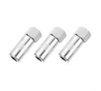 Heavy Duty Grease Coupler Tips 3 Pieces Locking Nozzle For 1/8 Npt Thread Compatible With All Manual Electric Air Powered For Guns Sae Metric Zerk Fittings Chrome Plated Steel For Car Truck Tractor