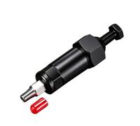 Heavy Duty Grease Fitting Cleaner Tool with M6 M8 Adapters for Machinery | Screw Driven Design Clears Blocked Grease Passages with 600 Plus PSI Force for Excavators Tractors and Farm Equipment