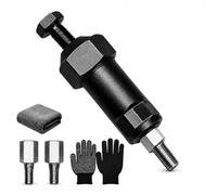 Heavy Duty Grease Fitting Cleaner Unclog Tool with M6 M8 Adapters 600PSI | Heavy-duty alloy build, clears blocked nipples up to 600 psi, includes M6 & M8 threaded adapters(Short+)