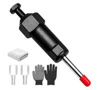 Heavy Duty Grease Fitting Cleaner Unclog Tool with M6 M8 Adapters 600PSI | Heavy-duty alloy build, clears blocked nipples up to 600 psi, includes M6 & M8 threaded adapters(Long+)