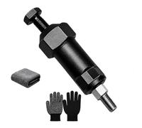 Heavy Duty Grease Fitting Cleaner Unclog Tool with M6 M8 Adapters 600PSI | Heavy-duty alloy build, clears blocked nipples up to 600 psi, includes M6 & M8 threaded adapters(Short)