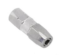 Heavy Duty Grease Nozzle Flat Tip for Zerk Fittings - Explosion Proof Steel Coupler with Leak Prevention for Auto Repair(German style big flat mouth)