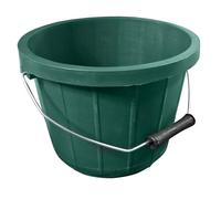 Heavy Duty Green Bucket 10L (2 Gallon) - Plastic Bucket Ideal as Feed Bucket or Calf Bucket with Easy-Grip Handle - Strong Utility Bucket for Cleaning, Bath, and Gardening