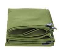 Heavy Duty Green Canvas Tarpaulin Sheet - Waterproof Multipurpose Cover for All Weather Protection, Reinforced Edges, Suitable for Boats, Greenhouses, and Trucks