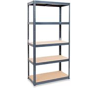 Heavy Duty Grey 5 Tier Boltless Shelving Unit Greenhouse Garage Utility Home Storage Rack 1800x900x400