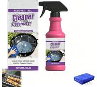 Heavy-Duty Grill Degreaser Spray, Bbq Grill Cleaner And Degreaser Spray, Multi Functional Grease Remover for Outdoor Grill, Oven And Grill Cleaning Spray, for BBQ Smoky Stains, Grease (1pc B)