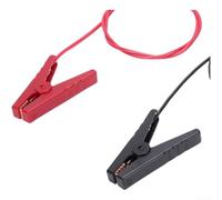 Heavy Duty Ground Rod with Solar Electric Fence Charging Cable and For Alligator Clips for Reliable Connection to Solar Fence Charger Kits and Electric Fence Accessories (B)