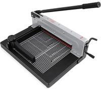 Heavy Duty Guillotine Cutter with Grid Lines 400 Sheet Stack Trimmer Commercial Paper Thickness 40mm Metal Base