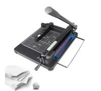 Heavy Duty Guillotine Paper Cutter, 12 Inch Commercial Paper Trimmer with 400 Sheets Capacity for Office and School, A4 B5 B6 B7 Paper Scrap Slicing