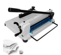 Heavy Duty Guillotine Paper Cutter, 12 Inch Commercial Paper Trimmer with 400 Sheets Capacity for Office and School, A4 B5 B6 B7 Paper Scrap Slicing