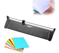 Heavy Duty Guillotine Paper Cutter, A2 Manual Trimmer with 600mm Cutting Width & 1mm Precision, Key-Operated Blade Change for Print Shops Schools Offices