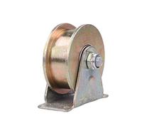 Heavy Duty H-Groove Sliding Gate Roller - 100mm 45# Steel Track Wheel for Barn Doors - Smooth Operation, Durable Design, 1 Unit for Easy Installation