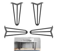 Heavy Duty Hairpin Table Legs Set, Supports 500KG, Modern Industrial Style for DIY Furniture Projects