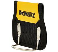 Heavy-duty hammer loop with rustproof metal cradle, 1200D ballistic polyester, reinforced rivets, and flexible belt slot. Fits most hammers and DeWalt tool belts.