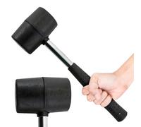 Heavy Duty Hammer Mallet - with Rubber Grip Handle, Camping Racking DIY Multi Purpose Fibre Shaft, Leisure Garage | Strong & Durable, General Use 32Oz