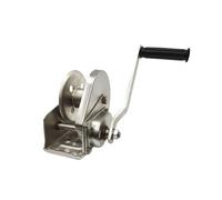 Heavy Duty Hand Crank Winch Stainless Steel Hand Winch, Two-way Self-locking 1200 Pounds Manual Winch, Environmental Protection Lifting Crane Hoist(1200 lbs)