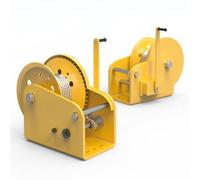 Heavy-Duty Hand-Cranked Winch, Two-Way Self-Locking Traction Lifting Tool for Household Use, Suitable for Shipping, Trucking, and Trailers (1200lbs Capacity, 20m Cable)