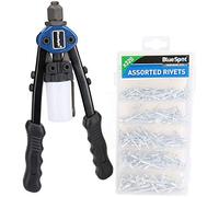 Heavy Duty Hand Riveter Pop Pot Rivet Tool 2.4 - 4.8mm + 320 Aluminium Rivets