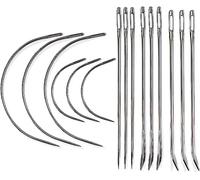 Heavy Duty Hand Sewing Needles Set - 15 Needles for Upholstery, Leather, Carpet Canvas Repair